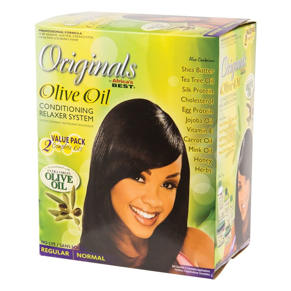 White Smoke Africa's Best Organics Olive Organics Olive Oil Twin Kit,Yellow,2-Pack,FB-38493