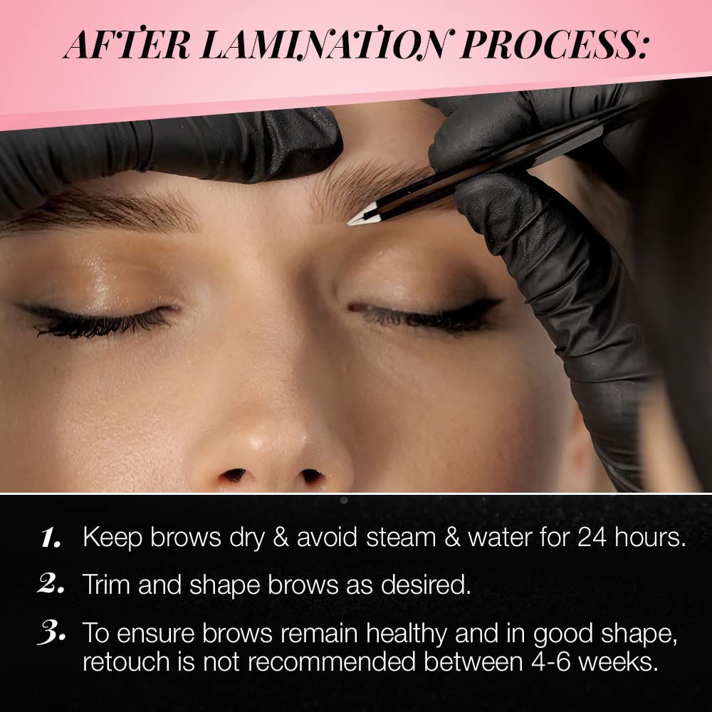 Black Ardell Brow Lamination Kit, Lift, Shape, and Define Brows, Waterproof, 1-Pack
