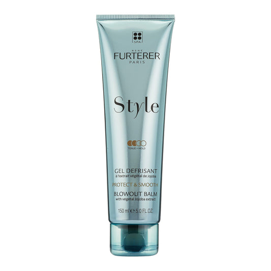 White Smoke Rene Furterer STYLE Blow Out Balm - Reduces Drying Time & Protects Against Heat - WIth Moisturizing Jojoba Extract - All Hair Types - Vegan & Silicone-Free - 5.0 fl. oz