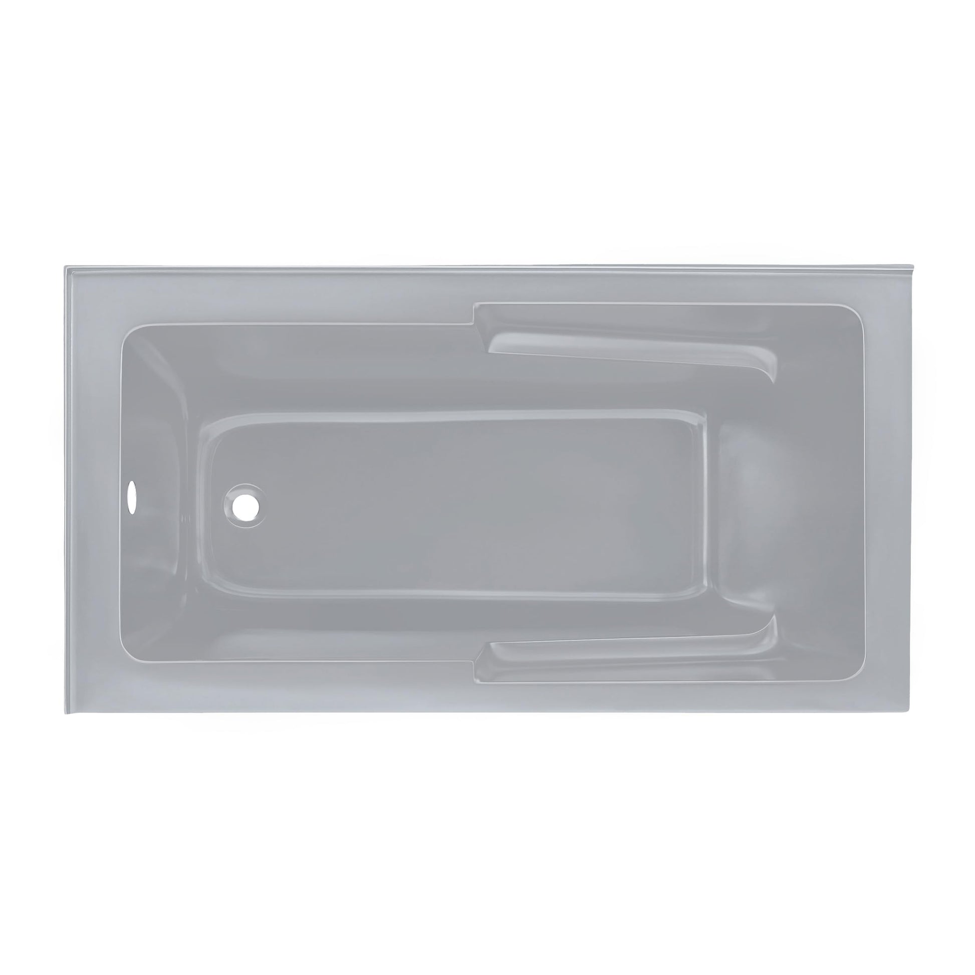 Dark Gray Swiss Madison Voltaire 60 x 32 Left Drain Soaking Alcove Corner Apron Bathtub in Matte Gray