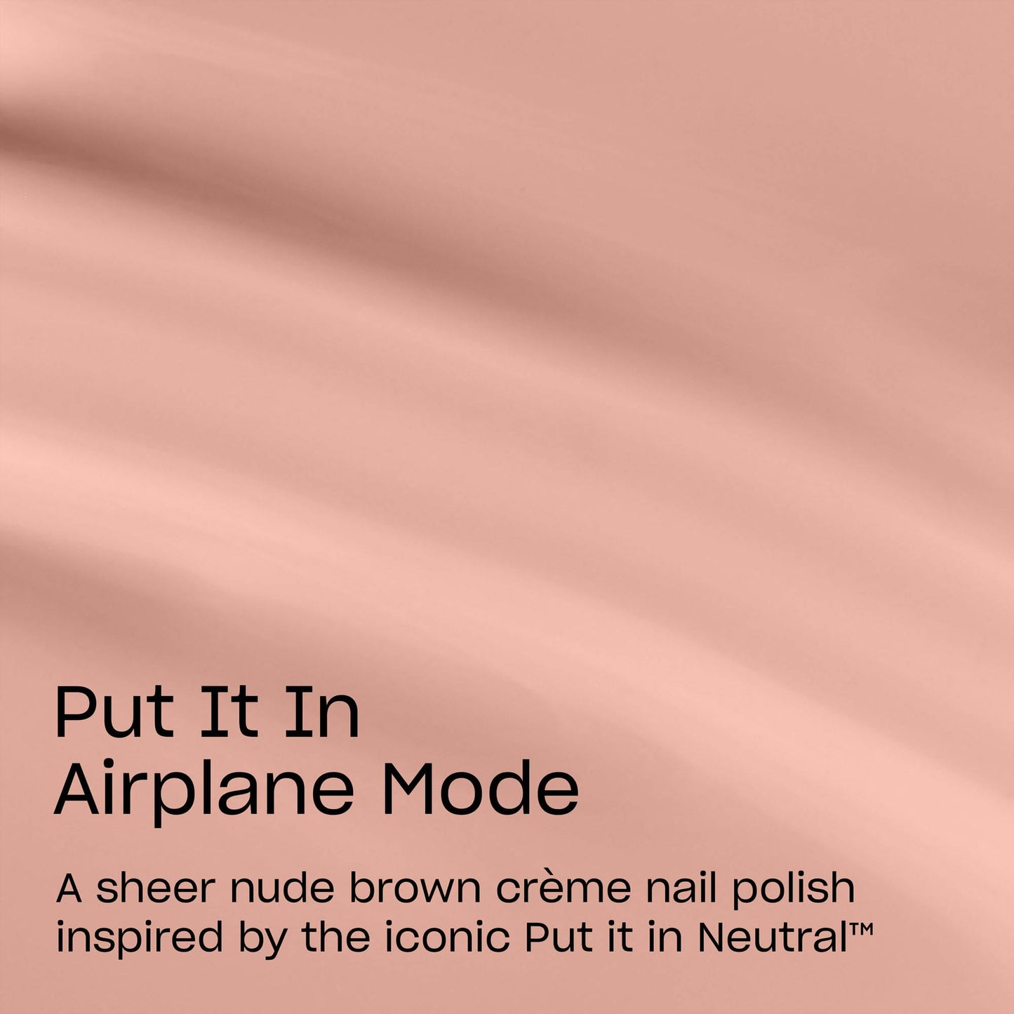 Tan OPI Nail Lacquer Put it in Airplane Mode | Sheer Neutral Taupe Brown Crème Chip Resistant Nail Polish | The New OPIcons Collection | Spring 2026