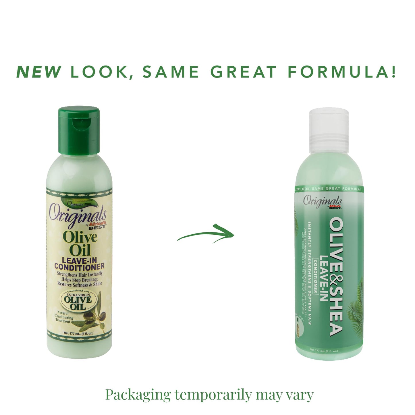 White Smoke Originals by Africa's Best Olive Oil Leave-In Conditioner, Stop Breakage and Strengthen Hair Instantly, Restores Shine, Moisturizing, Strengthening, Revitalizing, 6 oz