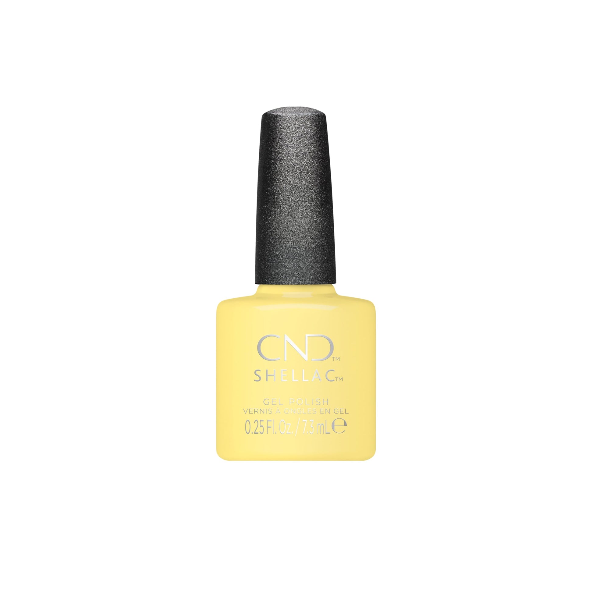 White Smoke CND Shellac Gel Nail Polish, Long-lasting NailPaint Color with Curve-hugging Brush, Yellow/Gold Polish, 0.25 fl oz