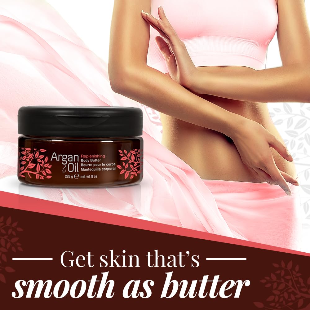 White Smoke Body Drench Argan Oil Skin Moisturizer, Body Butter, Deeply Hydrating Body Cream for Dry Skin, Nourishing Moisturizer with Argan Oil for Soft, Smooth Skin, Luxurious Skincare, 8 oz, 1-Pack