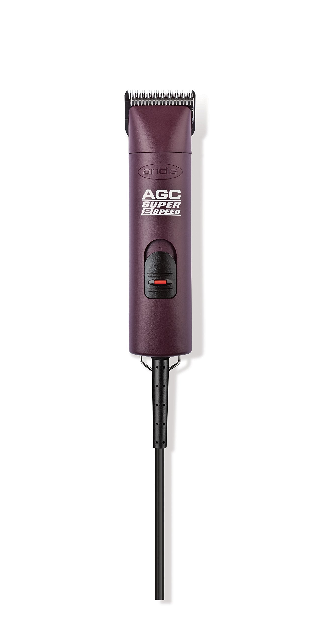 White Smoke Andis 22685 Professional UltraEdge Super 2-Speed Detachable Blade Clipper – Rotary Motor with Shatter-Proof Housing, Runs Calm & Silent, 14-Inch Cord - for All Coats & Breeds - 120 Volts, Burgundy