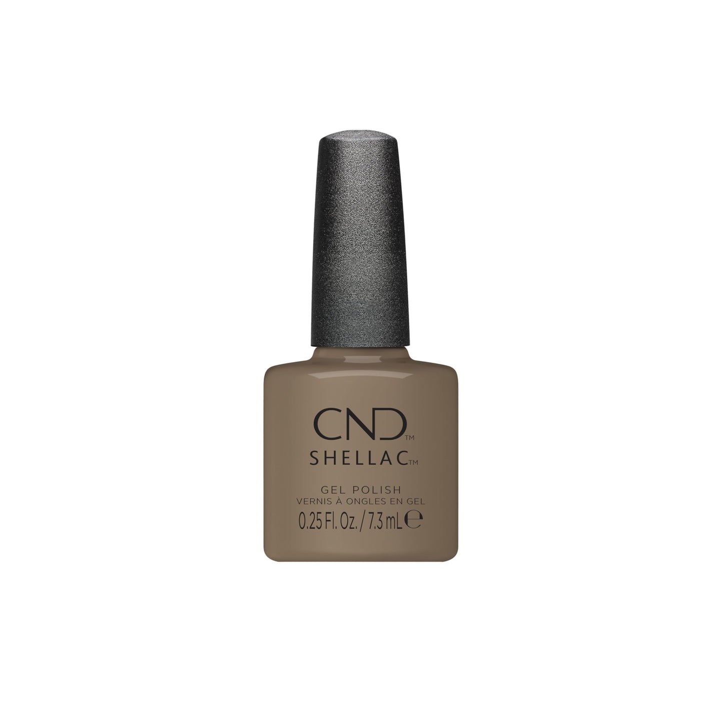 White Smoke CND Shellac Gel Nail Polish, Long-lasting Nail Paint Color with Curve-hugging Brush, 412 Skipping stones, 0.25 fl oz