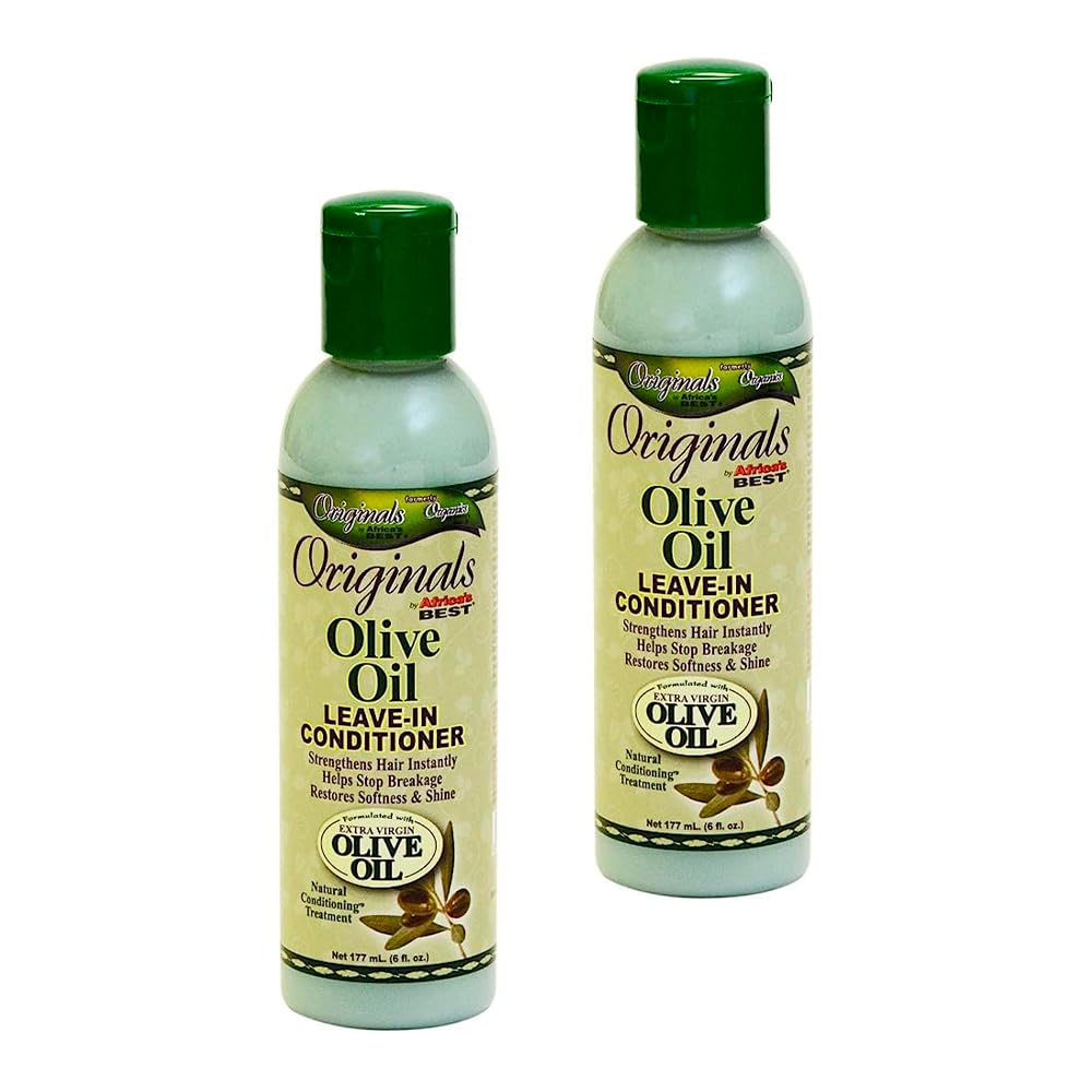 White Smoke Africas Best Conditioner Originals Olive Oil Leave-In 6 Ounce (177ml) (2 Pack)