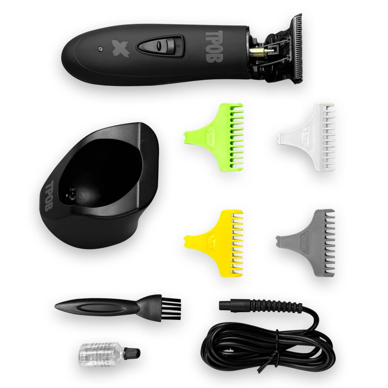 White Smoke TPOB Ghost X Beard Trimmer Hair Clippers for Men, Professional Hair T-Blade Trimmer Cordless Rechargeable Edgers Clippers Electric Beard Shaver (Ghost X Blackout)