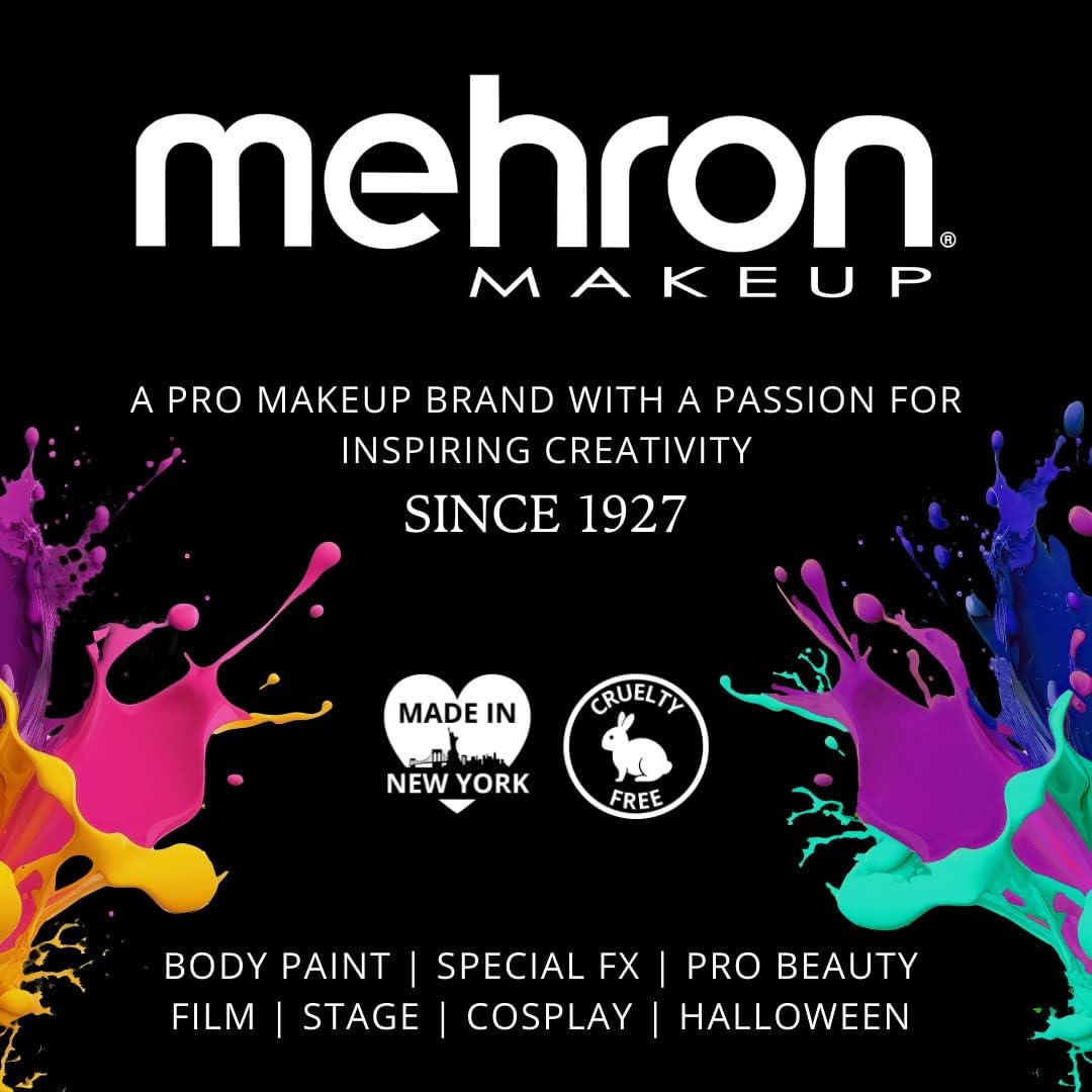 Black Mehron Makeup Practice Head | Mannequin Head for Makeup, Special FX, & Face Painting for Students