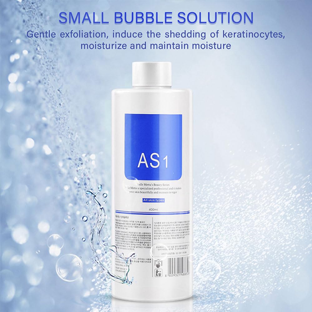 Lavender WONDER POINT Aqua Peeling Solution, Salon Professional Premium Dermabrasion Facial Special Serum, Skin Care For Facial Small Bubble Machine 400ml(6 Bottles)