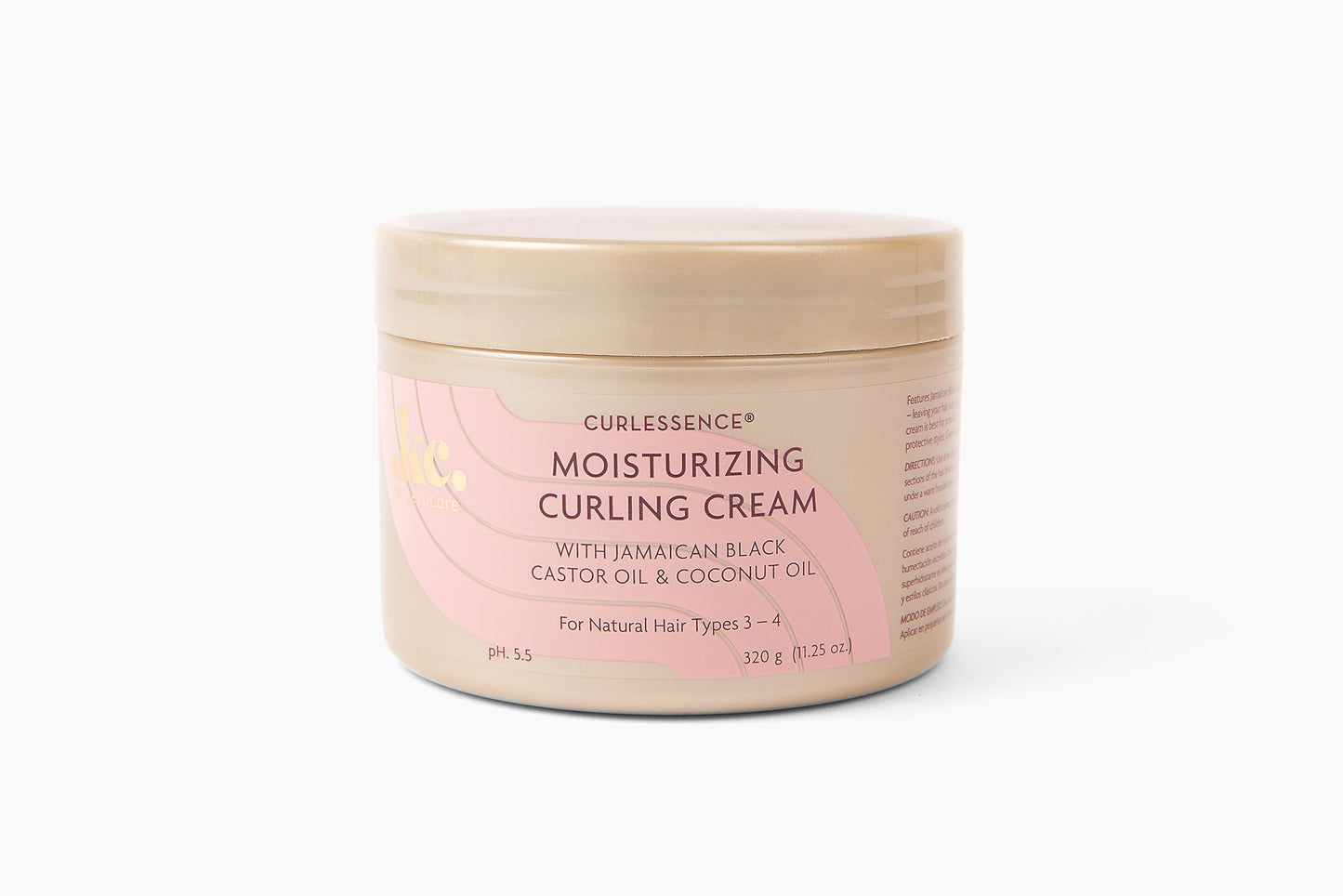 Tan KeraCare CurlEssence Moisturizing Coconut Curling Cream - With Jamaican Black Castor Oil & Coconut Oil - For Curly Hair - SIlicone and Paraben Free - 11.25 oz