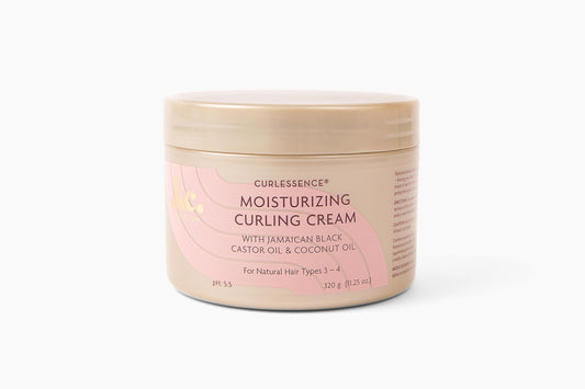 Tan KeraCare CurlEssence Moisturizing Coconut Curling Cream - With Jamaican Black Castor Oil & Coconut Oil - For Curly Hair - SIlicone and Paraben Free - 11.25 oz
