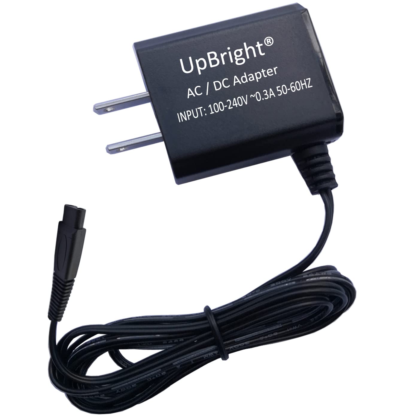 White Smoke UpBright 2Pin 5V AC/DC Adapter Compatible with Andis CNG-1 Article# 65915 Cord/Cordless Animal Cat Dog Pet Nail Grinder AN65915 Groomers Rechargeable E-TEK ZDJ050100US Lithium-ion Battery Charger 5VDC
