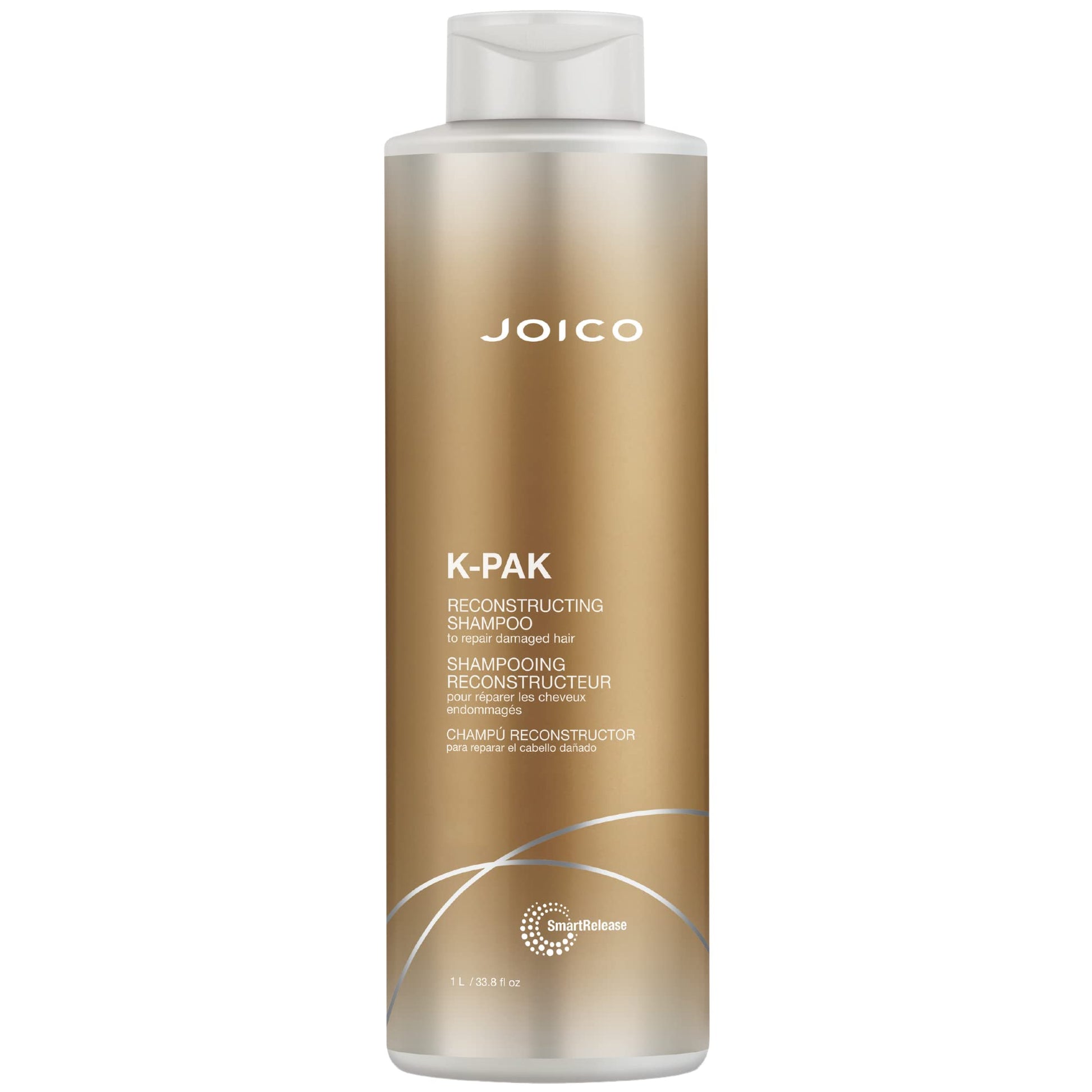 Rosy Brown Joico K-PAK Daily Reconstructing Shampoo | For Damaged Hair | Repair & Prevent Breakage | Boost Shine | With Keratin & Guajava Fruit Extract | 33.8 Fl Oz