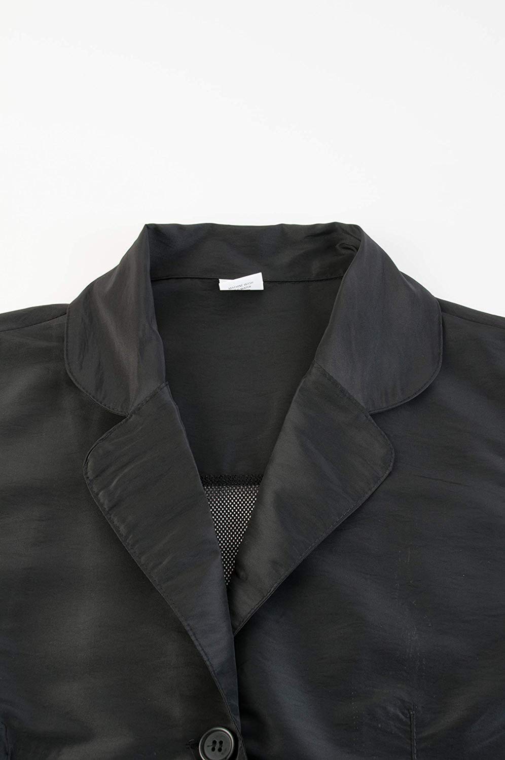 Dark Slate Gray Betty Dain Kool Breeze Mesh Back Salon Stylist Vest, Unique Stretch Mesh Back for Breathability, Pockets with Zippered Bottoms, Button Closure, Lightweight, Water Resistant Polyester Fabric, S Black