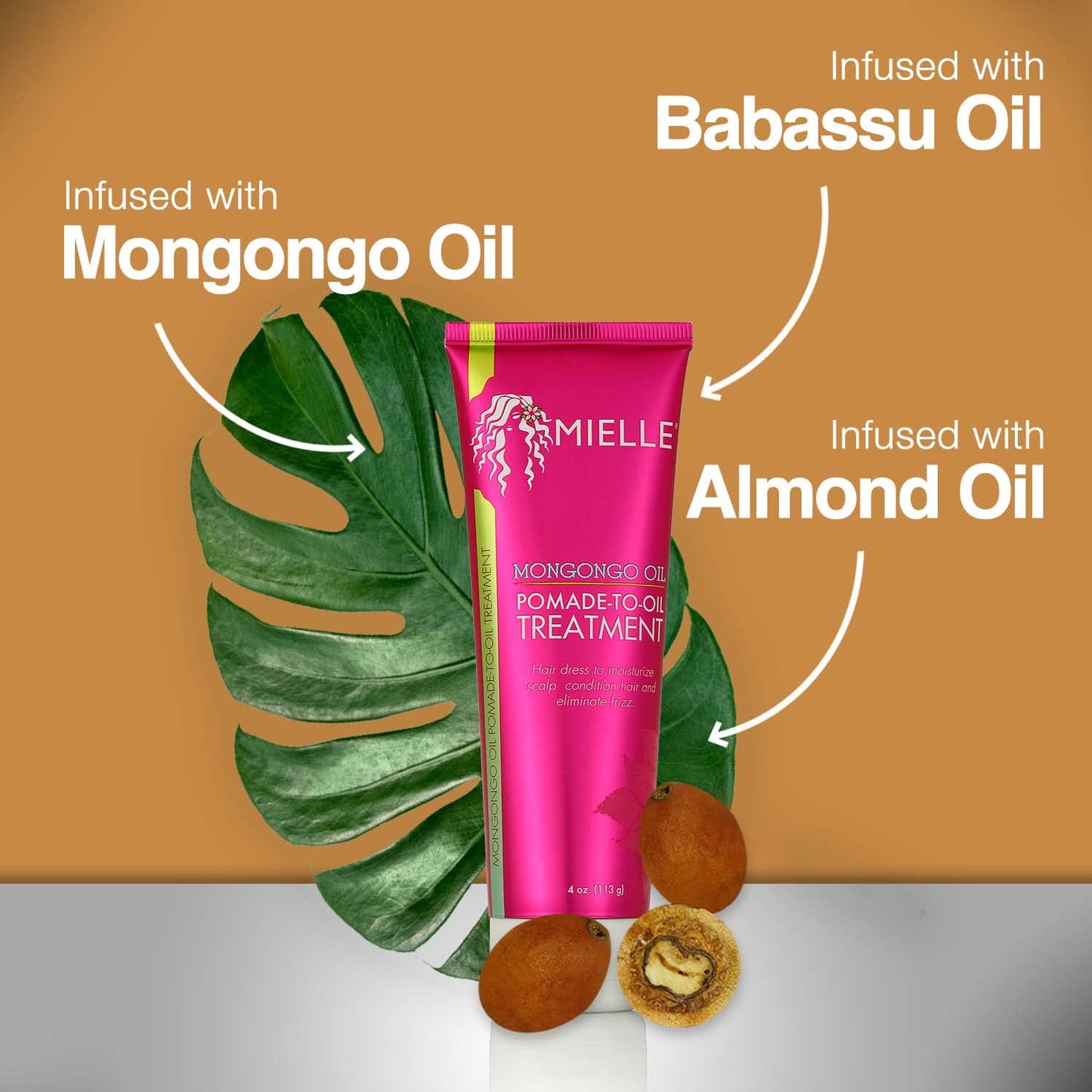 Goldenrod Mielle Organics Mongongo Oil Pomade-to-Oil Treatment, 4 Ounces