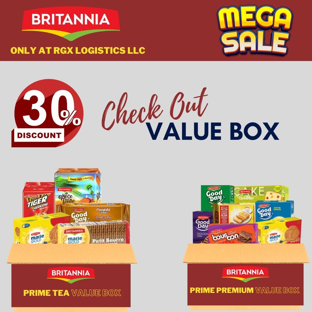 Light Gray BRITANNIA Toastea Milk Rusk 9.87oz (280g) - Biscotte Au Lait - Crispy, Crunchy Tea Moments - Breakfast & Tea Time Snacks (Pack of 12)