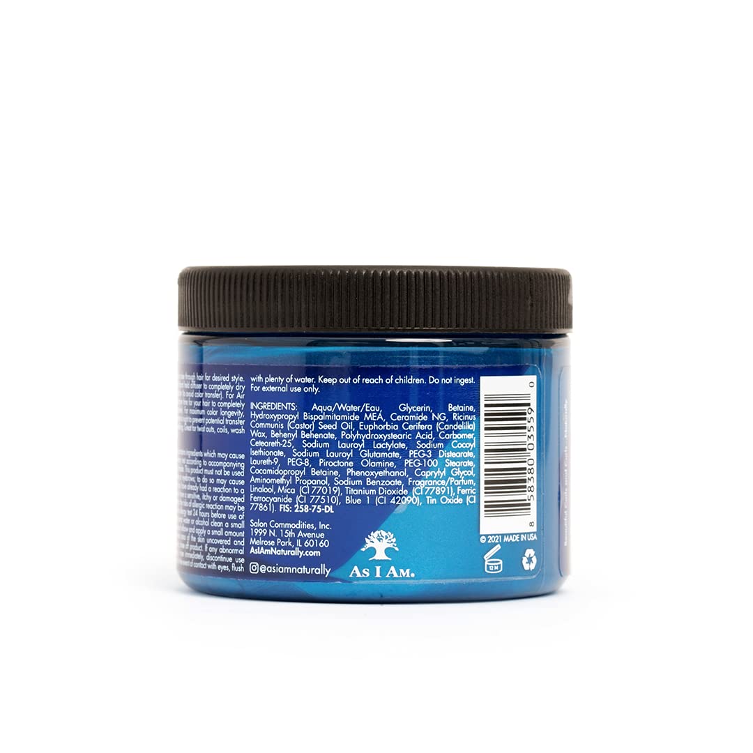 Black As I Am Curl Color - 6 ounce & Curling Gel Temporary Vegan Cruelty Free