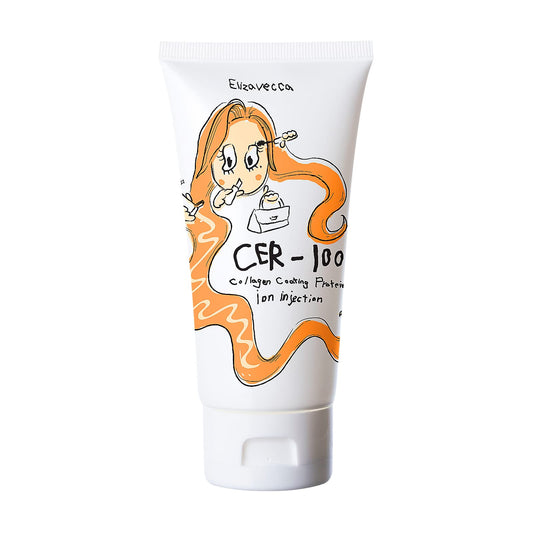 White Smoke Elizavecca CER-100 Collagen Coating Protein Ion Injection Hair Essence Cream 50ml/1.7 fl.oz.