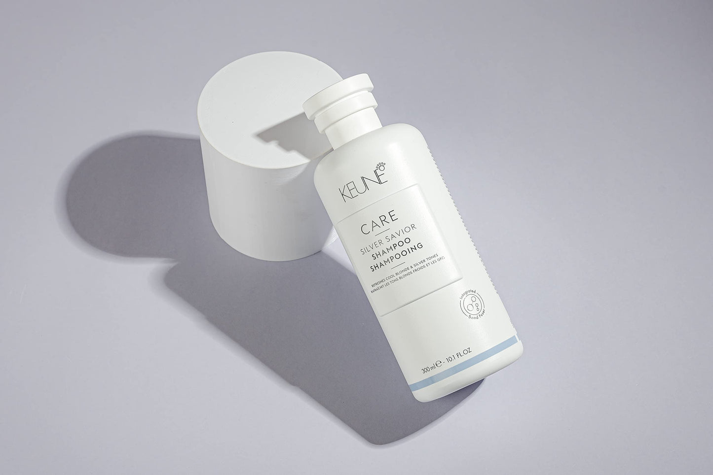 Gray KEUNE Care Silver Savior Shampoo, Toning & Brightening Cleanser for Blonde & Grey Hair, 10.1 Fl Oz