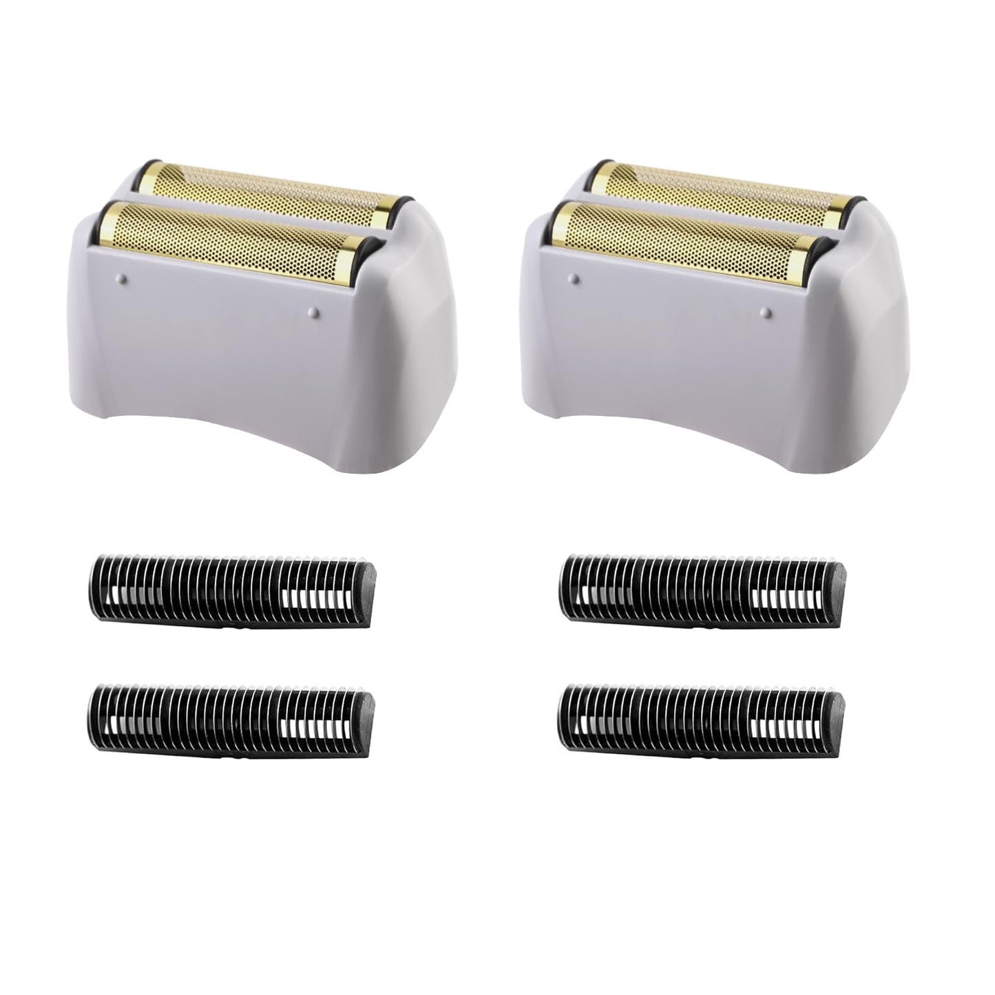 White Smoke Replacement Foil Compatible with andis Foil Shaver TS-1 TS-2 17235 17150 17200, Replacement Head & Blades Compatible with andis TS-1 17235 TS-2 Pro Foil Lithium Titanium Foil Shaver, Gray - 2 Pack