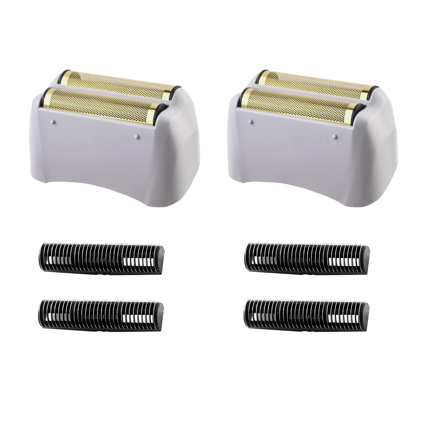 White Smoke Replacement Foil Compatible with andis Foil Shaver TS-1 TS-2 17235 17150 17200, Replacement Head & Blades Compatible with andis TS-1 17235 TS-2 Pro Foil Lithium Titanium Foil Shaver, Gray - 2 Pack