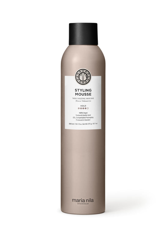 White Smoke Maria Nila Styling Mousse, Hold 4/5, Gives Volume & Reduces Static Hair, Antioxidant Preserves Hair Color, 100% Vegan & Sulfate/Paraben free, 10.1 Fl Oz