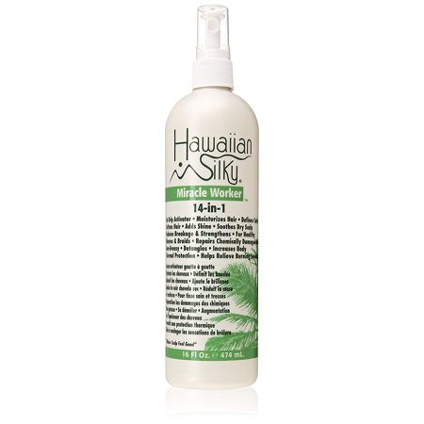 White Smoke Hawaiian Silky Miracle Worker 14-In-1 16 Ounce Pump (474ml)