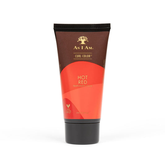White Smoke As I Am Curl Color - Hot Red - 3 oz - Temporary Color & Curling Gel - Medium Hold - Vegan & Cruelty Free