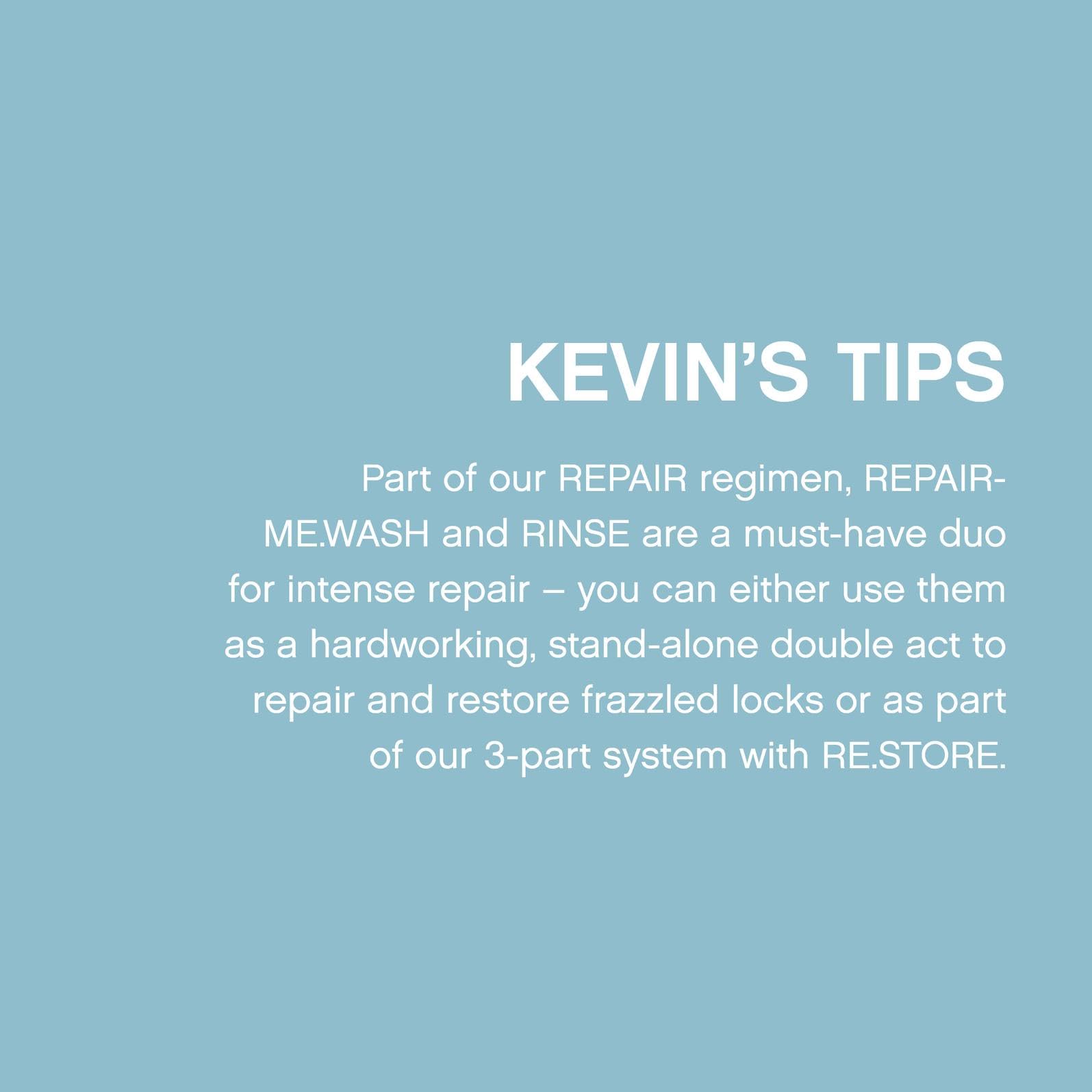 Light Steel Blue KEVIN.MURPHY REPAIR-ME.RINSE - Hair Repair Conditioner - For All Hair Types Needing Repair - Hydrating Shine Conditioner - Sulphate-Free - 250 mL / 8.4 fl oz