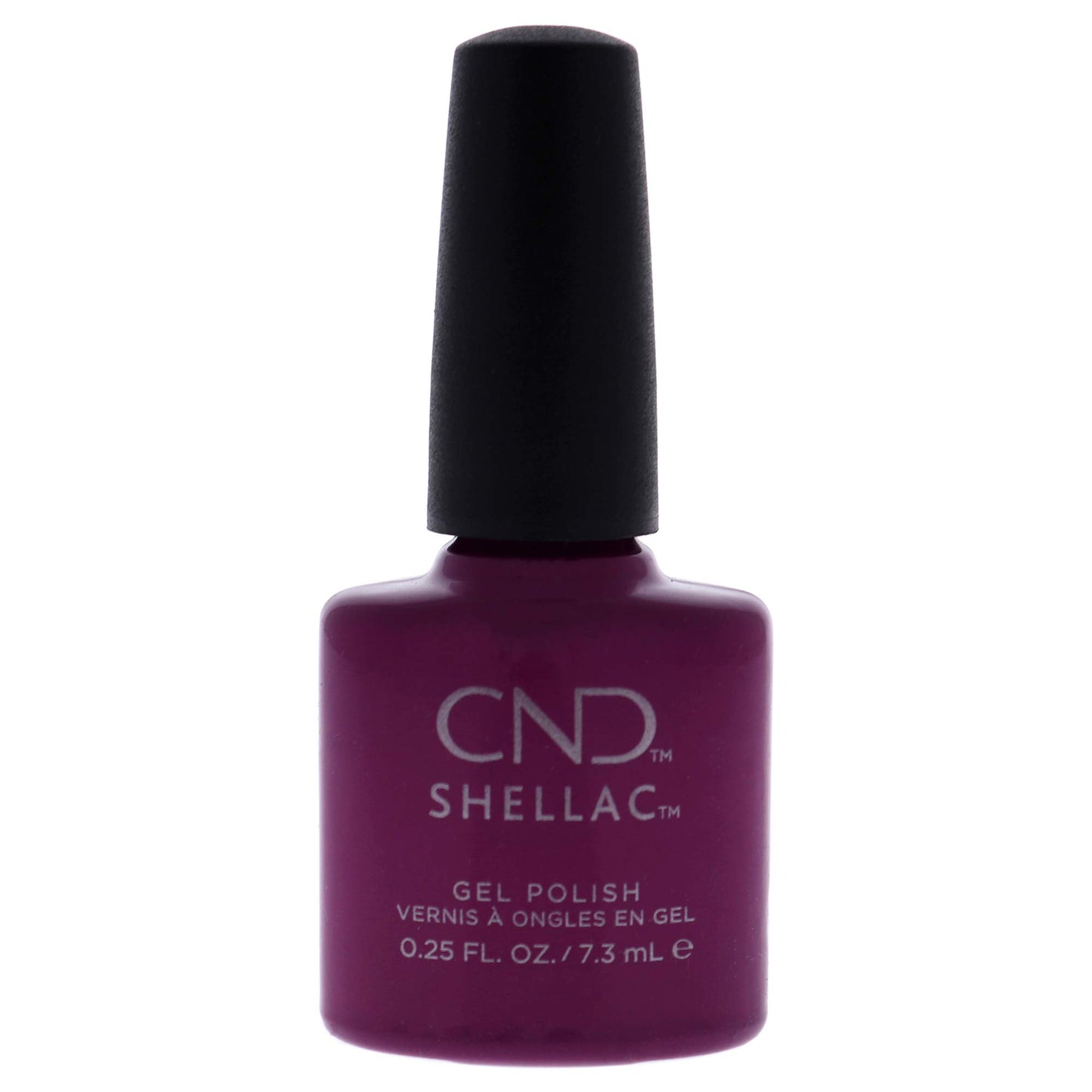 White Smoke CND Shellac Gel Nail Polish, Long-lasting Nail Paint Color with Curve-hugging Brush, 293 Brazen, 0.25 fl oz