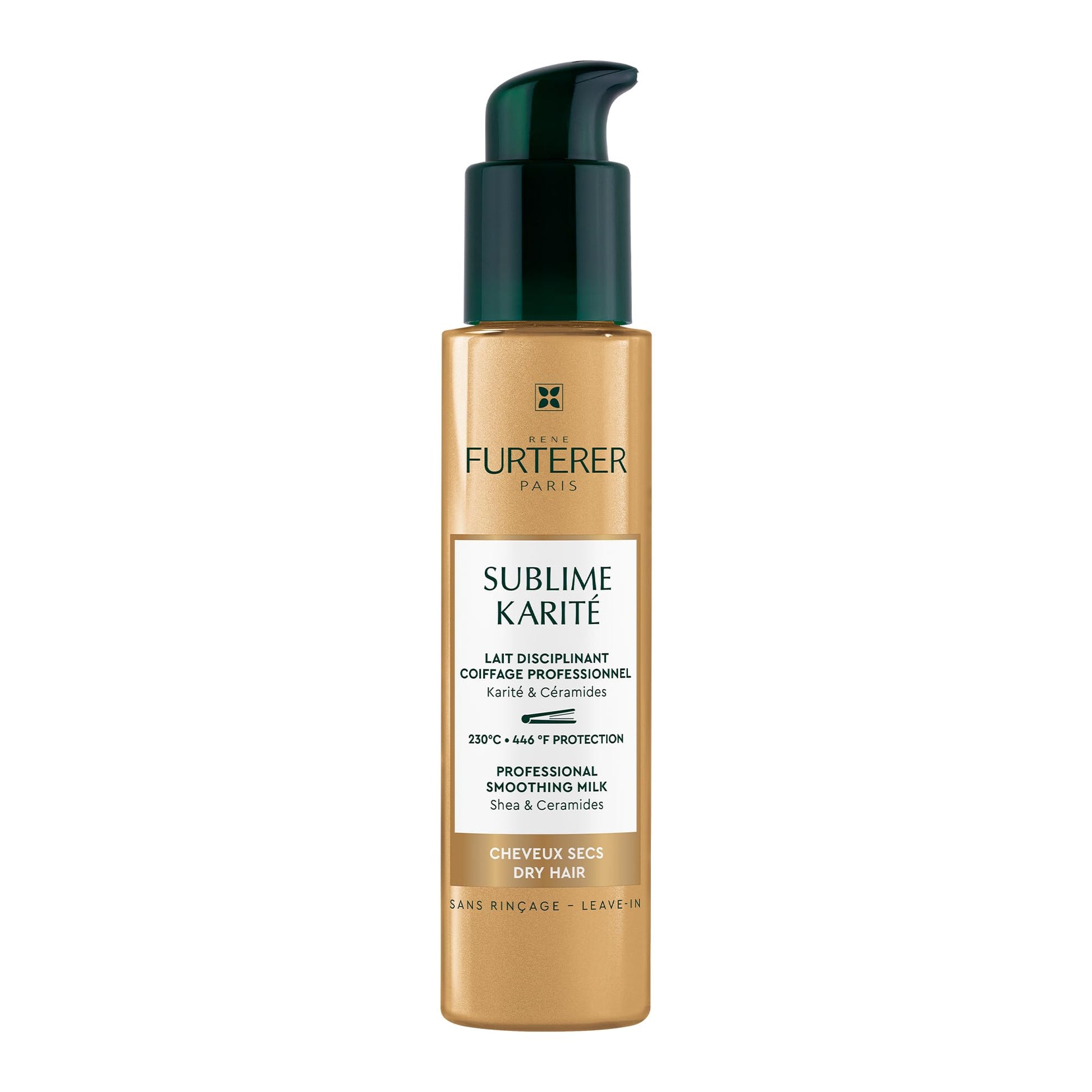 White Smoke René Furterer Sublime Karité Professional Smoothing Milk - Shea butter, Ylang-Ylang Essential Oil & Ceramides 3.3 fl oz.