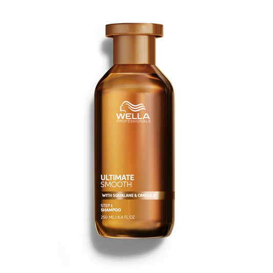 White Smoke Wella Professionals ULTIMATE SMOOTH Shampoo for Dry, Dull & Frizzy Hair | With Squalane & Omega 9 | 8.4 Fl Oz