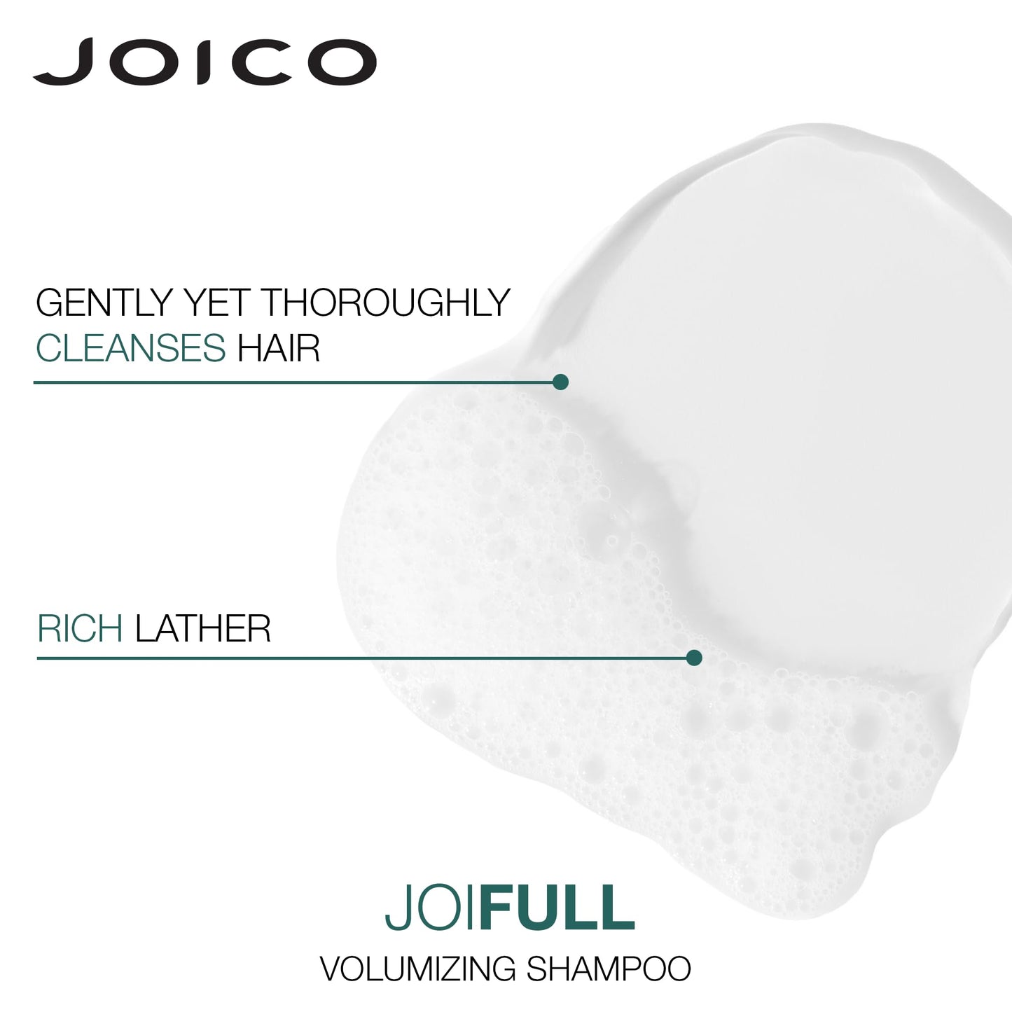 White Smoke Joico JoiFULL Volumizing Shampoo & Conditioner Set | Plush & Long-Lasting Fullness | Boost Shine | For Fine / Thin Hair
