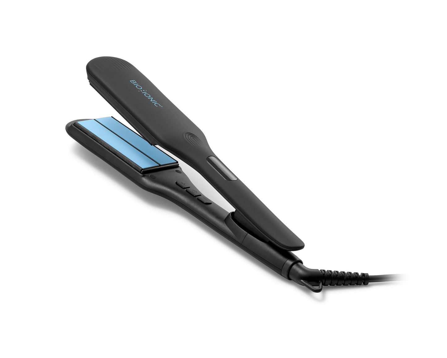 White Smoke Bio Ionic OnePass Styling Flat Iron, 1.5 inch, Black