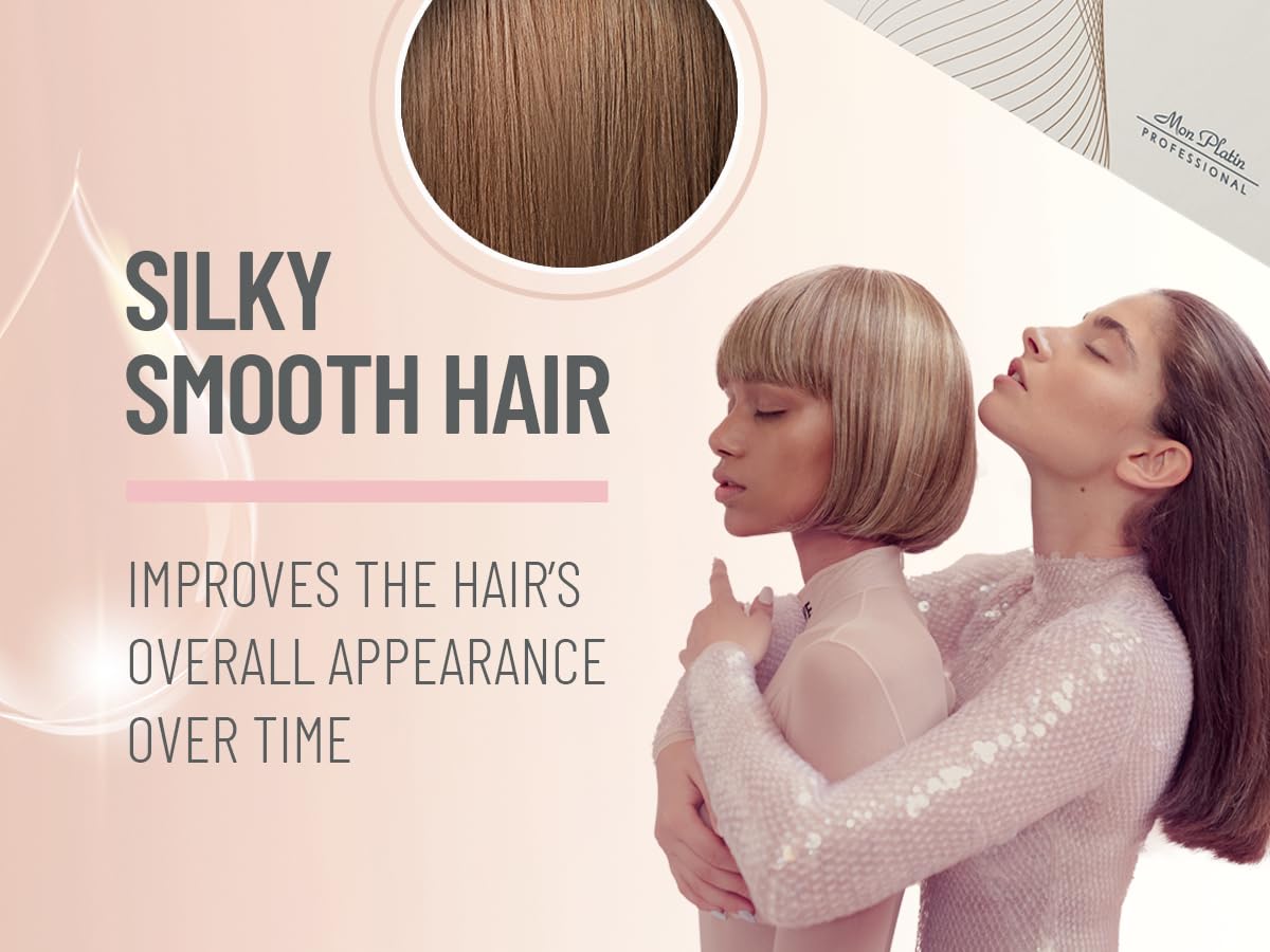 Antique White Mon Platin Hair Mask & Dream Hair Spray Bundle, Smoothing Shampoo – Deep Conditioning Anti-Frizz Formula for Straightened Hair with Glossy Shine & Heat Protection