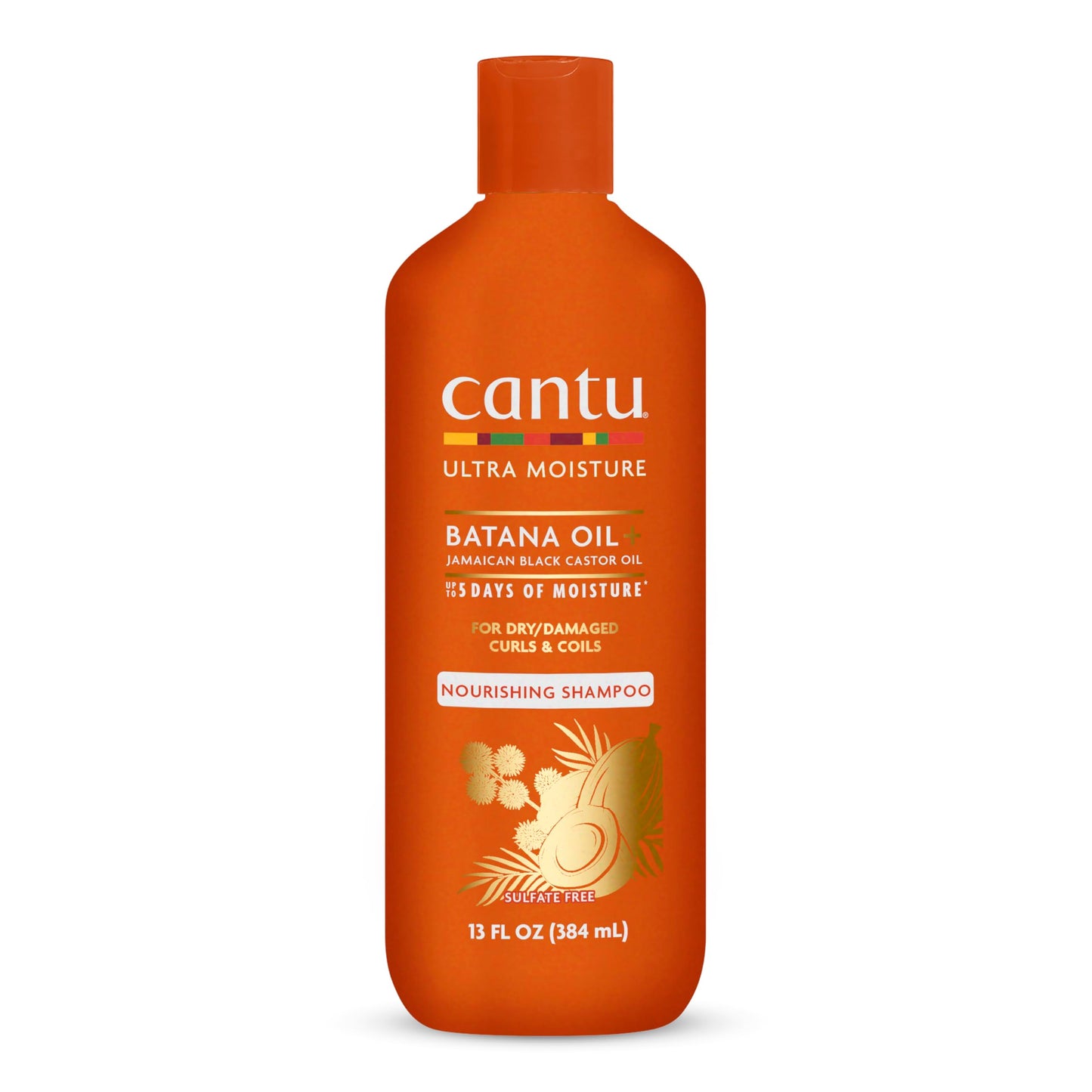 White Smoke Cantu Ultra Moisture Nourishing Shampoo with Batana Oil + Jamaican Black Castor Oil, 13 fl oz