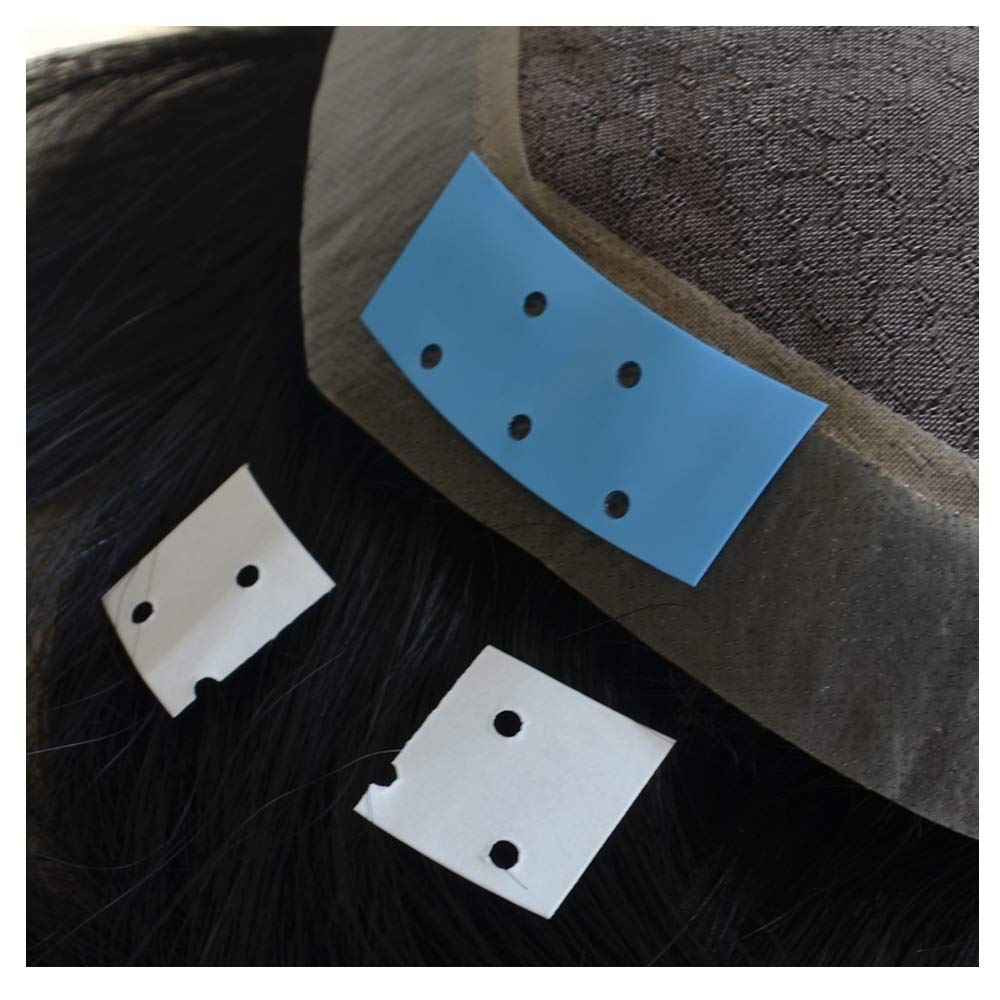 Black AIRAO Hair System Tape Bonding Toupee Hairpiece Hair Extensions Tape Adhesive Glue Strips Wig Tape Double Sided Shape C Contour 36 Pieces Per Bag
