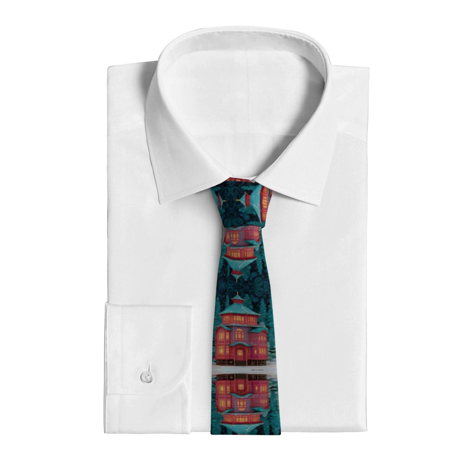 Lavender JZMTY Enchanted Alcove Men's Necktie with Anti-Floating Buckle Design Soft Wrinkle-Resistant Various Formal Occasions