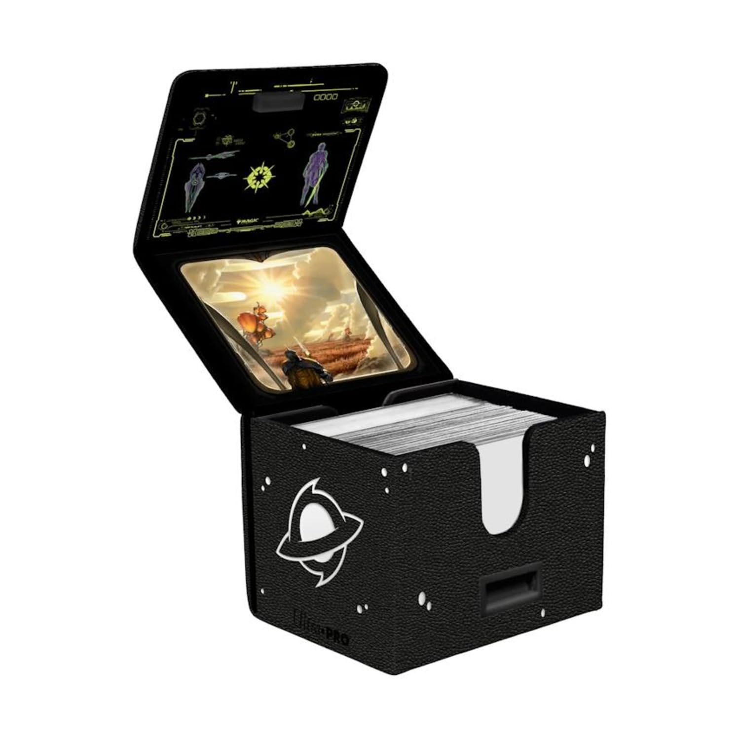 White Smoke Edge of Eternities Adagia, Windswept Bastion Alcove Edge Deck Box for Magic: The Gathering