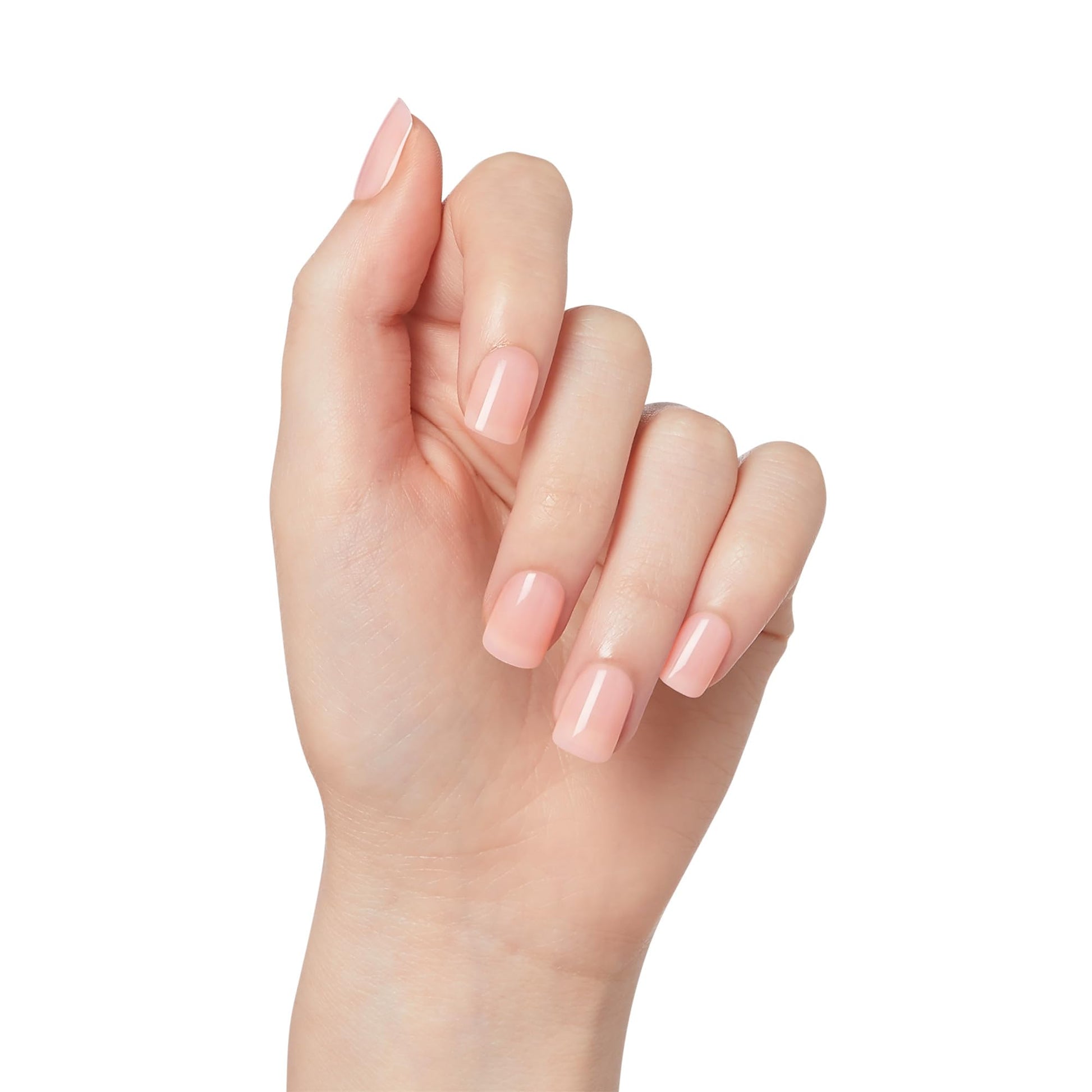 White Smoke Kiss Impress No Glue Mani Press On Nails, Bare but Better, 'Instinct', Pink, Short Size, Squoval Shape, Includes 30 Nails, Prep Pad, Instructions Sheet, 1 Manicure Stick, 1 Mini File