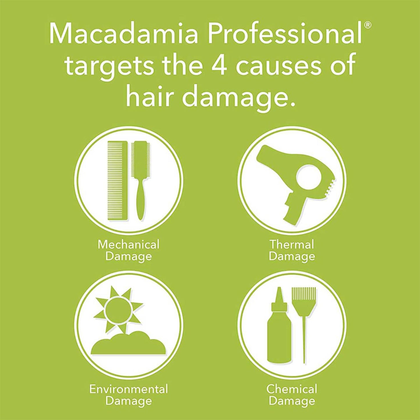 Yellow Green Macadamia Natural Oil Smoothing Conditioner - Daily Hair Conditioner Rinse for Frizz-Free Hair, Paraben-Free & Color-Safe Formula, 10 fl oz