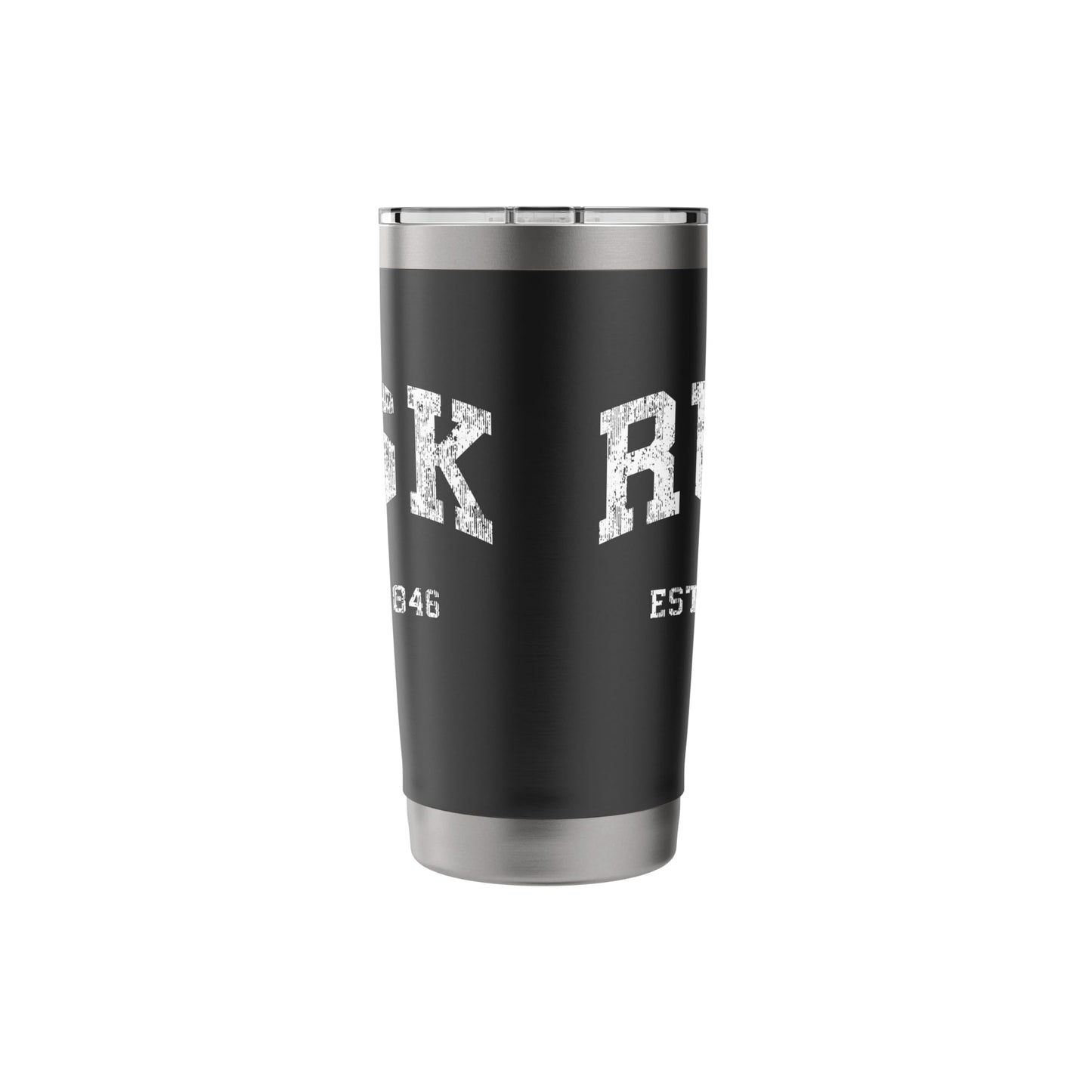 Dark Slate Gray Rusk Texas TX Vintage Athletic Sports Design Stainless Steel Insulated Tumbler