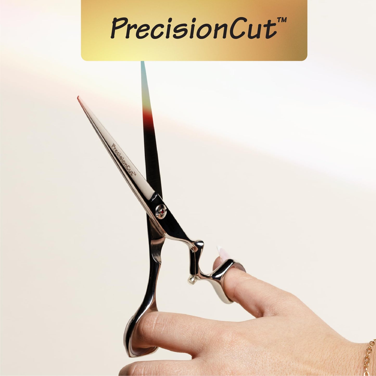 Misty Rose Olivia Garden PrecisionCut Professional Hairdressing Shears Intro Case - With The Edge Razor - 6 Items, 5"