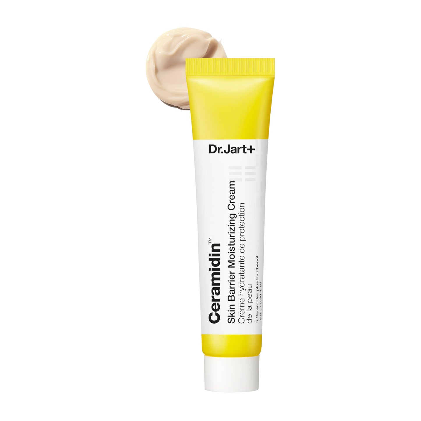 White Smoke Dr.Jart+ Ceramidin Skin Barrier Korean Face Cream Moisturizer with Ceramides and Panthenol | Korean Skin Care | Travel Size, 0.5 Fl Oz