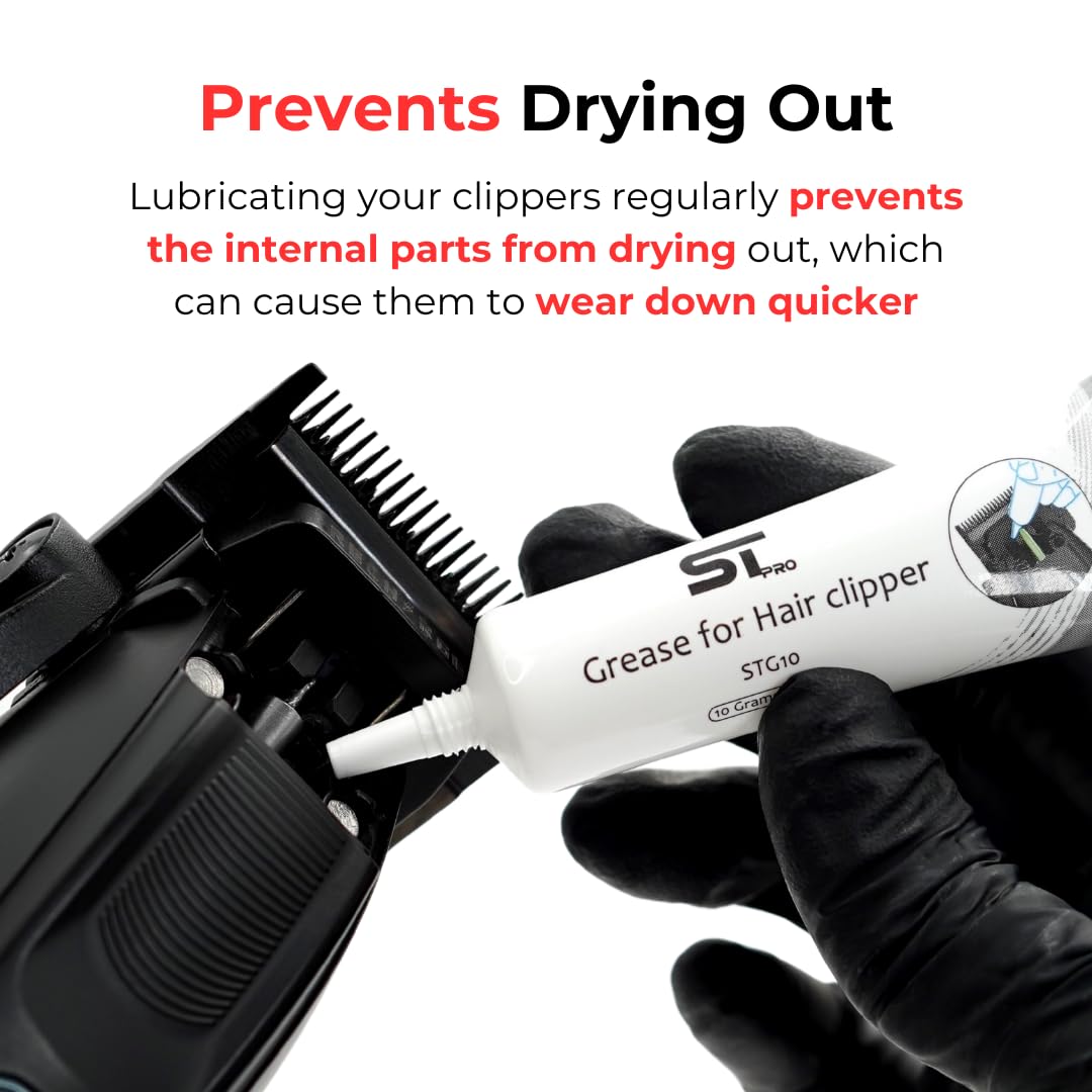 White Smoke Supreme Trimmer Premium Hair Clipper Lubricating Grease STG10 | 10 Grams Premium Lubrication for Peak Performance for Professional Clippers