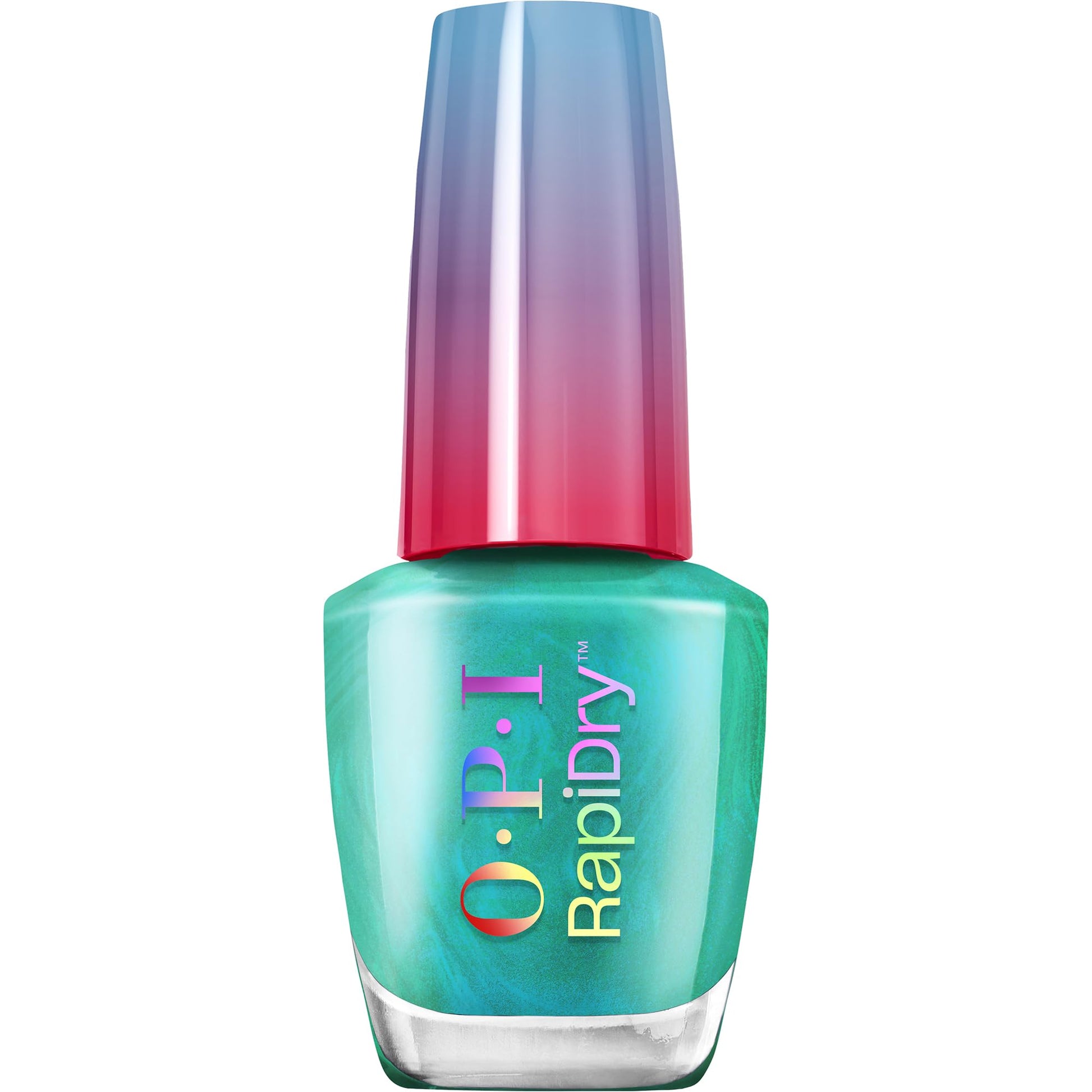 White Smoke OPI RapiDry Speed of Bright | Semi-sheer Soft Blue Shimmer Quick Dry Nail Polish | Vegan, Smudge Proof, Fast Drying, Color: Speed of Bright