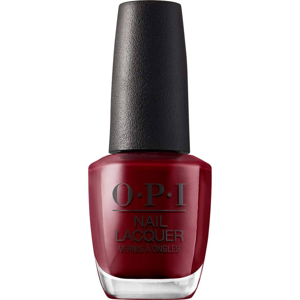 White Smoke OPI Nail Lacquer We the Female | Opaque Dark Red Crème Chip Resistant Nail Polish | Washington DC Collection