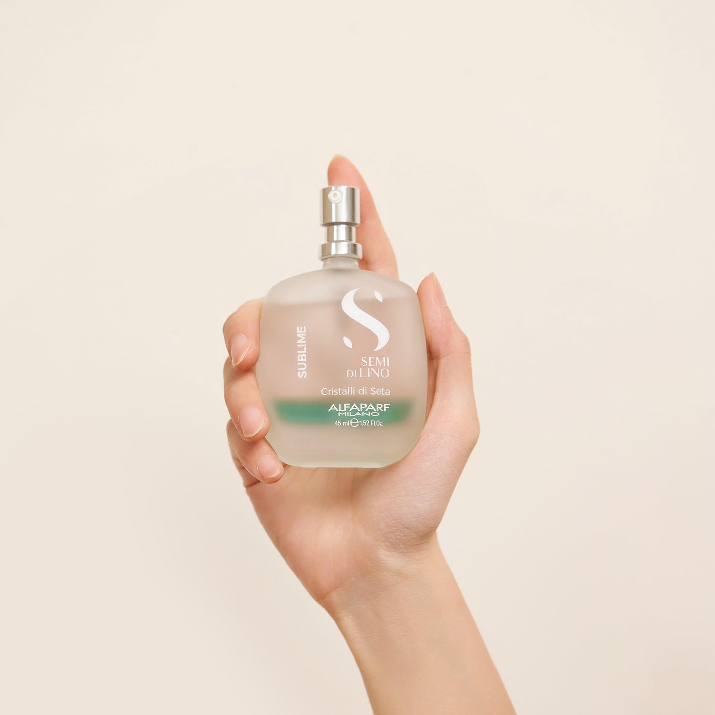 Antique White ALFAPARF MILANO Semi di Lino Cristalli di Seta Hair Oil Serum for Fine Hair - Provides Brilliant Shine and Protection - Bi-Phase Serum for Thin Hair - Color Safe - Hydrates, Strengthens (1.52 fl oz)