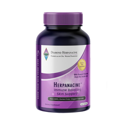 White Smoke Diamond Herpanacine Natural Skin Care and Immune Support - Vitamins to Help Clear Skin - Complete Skin and Immune System Support from the Inside Out - Made with Natural Ingredients - (200 Count)